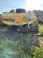 Used Excavator in yard,Back of used Komatsu Excavator,Back of used Komatsu